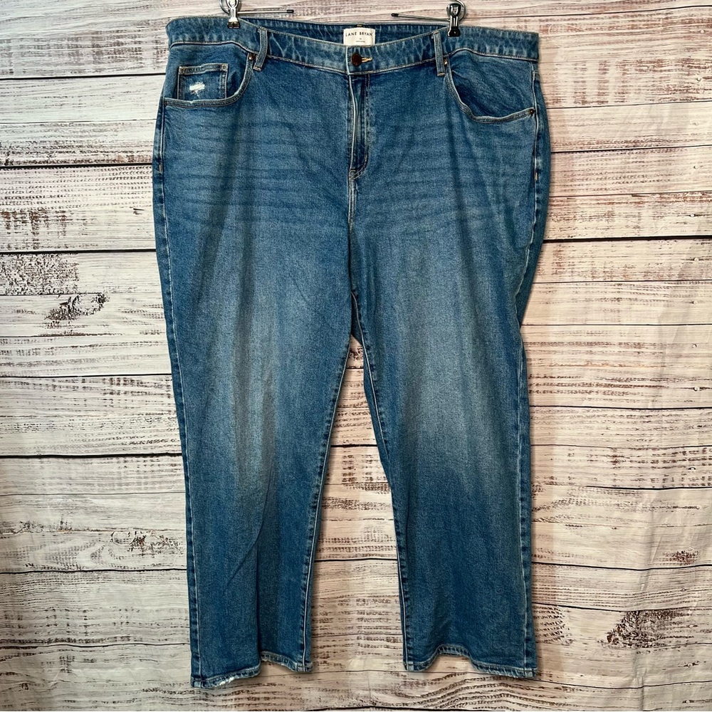 Lane Bryant 26 Flex Magic Waistband‎ Relaxed Fit Mid Rise Straight Jeans